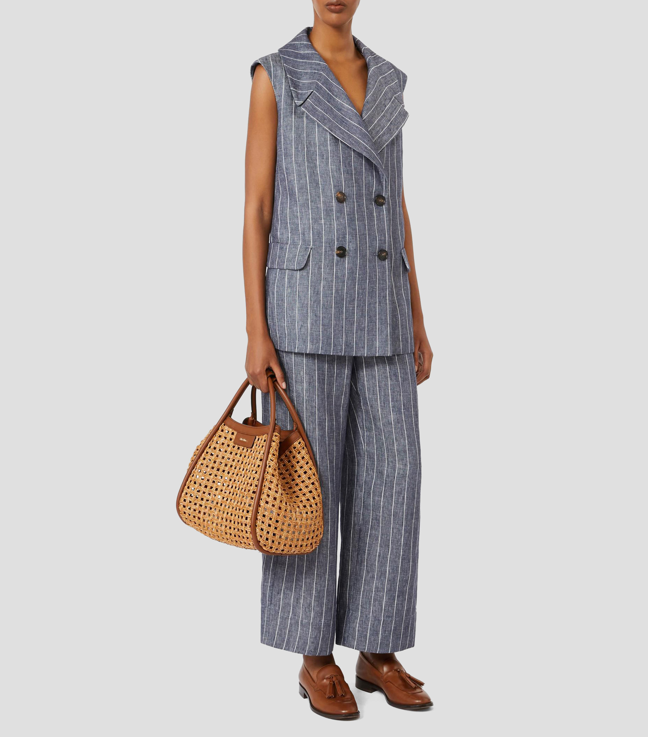 Pantalón con líneas Mujer